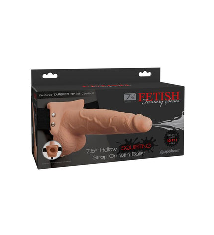 FETISH FANTASY SERIES - HARNAIS RÉGLABLE PÉNIS RÉALISTE AVEC BALLES ÉJACULANTES 19 CM by FETISH FANTASY SERIES