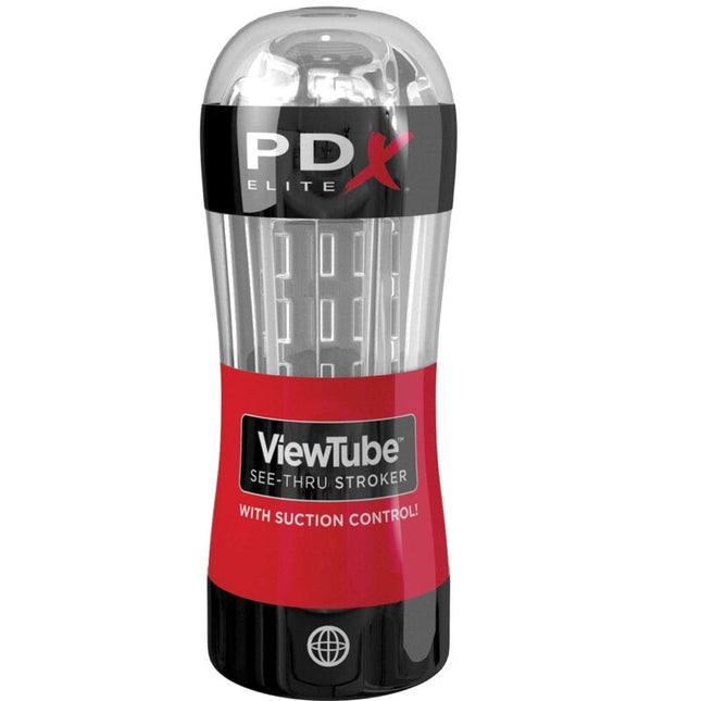 PDX ELITE - MASTURBATEUR STROKER TUBE DE VUE CONTRÔLE ASPIRATION TRANSPARENT by PDX ELITE