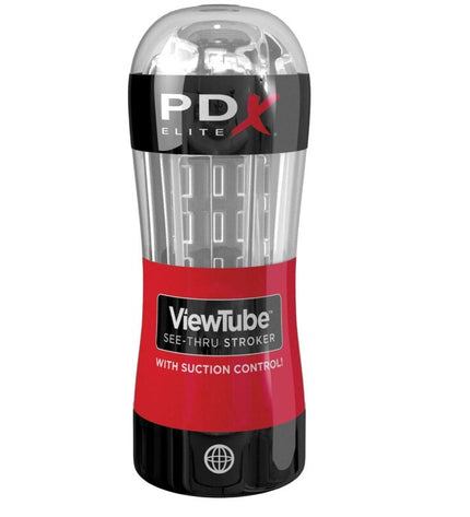 PDX ELITE - MASTURBATEUR STROKER TUBE DE VUE CONTRÔLE ASPIRATION TRANSPARENT by PDX ELITE