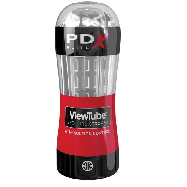 PDX ELITE - MASTURBATEUR STROKER TUBE DE VUE CONTRÔLE ASPIRATION TRANSPARENT by PDX ELITE