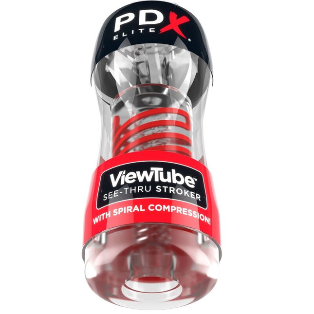 PDX ELITE - STROKER VIEWTUBE 2 SPIRALE COMPRESSION TRANSPARENT by PDX ELITE