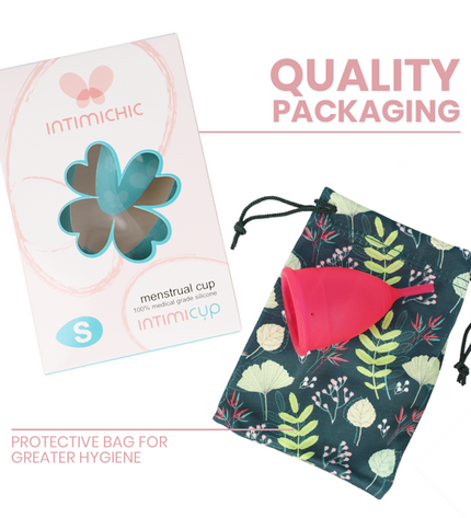 INTIMICHIC - COUPE MENSTRUELLE EN SILICONE MÉDICALE - TAILLE S - Concombre Boutique