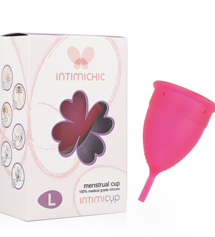 INTIMICHIC - COUPE MENSTRUELLE EN SILICONE MÉDICALE - TAILLE L - Concombre Boutique