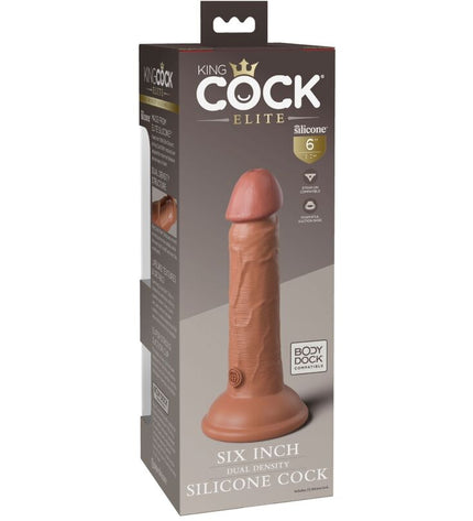 KING COCK - ELITE GODE RÉALISTE EN SILICONE 15.2 CM CARAMEL by KING COCK