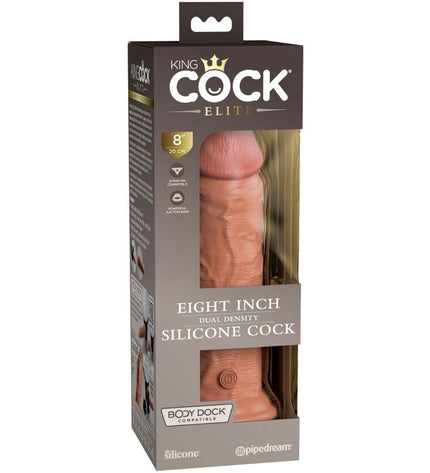 KING COCK - ELITE GODE RÉALISTE EN SILICONE 20.3 CM CARAMEL by KING COCK