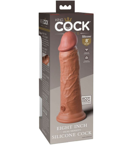 KING COCK - ELITE GODE RÉALISTE EN SILICONE 20.3 CM CARAMEL by KING COCK