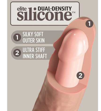 KING COCK - ELITE VIBRATEUR GODE RÉALISTE & TÉLÉCOMMANDE EN SILICONE 17.8 CM by KING COCK