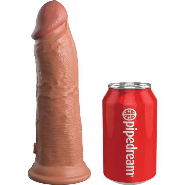 KING COCK - ELITE GODE RÉALISTE VIBRANT & SILICONE 20.3 CM CARAMEL by KING COCK