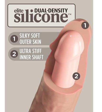 KING COCK - ELITE VIBRATEUR GODE RÉALISTE & TÉLÉCOMMANDE EN SILICONE 23 CM by KING COCK