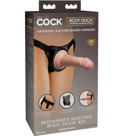 KING COCK - ELITE HARNAIS RÉGLABLE AVEC GODE 15.2 CM POUR DÉBUTANTS by KING COCK