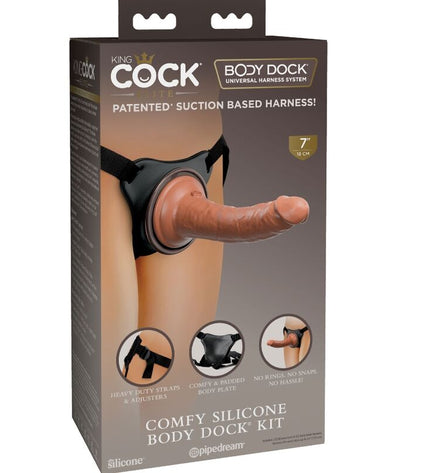KING COCK - ELITE HARNAIS RÉGLABLE CONFORTABLE AVEC GODE 17.8 CM by KING COCK