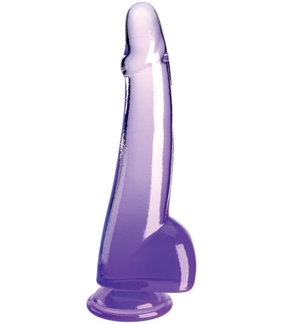 KING COCK - CLEAR GODE TESTICULES 19 CM VIOLET by KING COCK