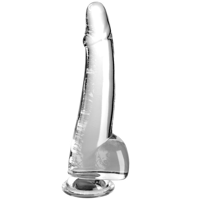 KING COCK - CLEAR GODE TESTICULES 19 CM TRANSPARENT by KING COCK