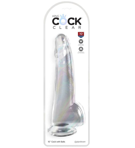 KING COCK - CLEAR GODE TESTICULES 19 CM TRANSPARENT by KING COCK