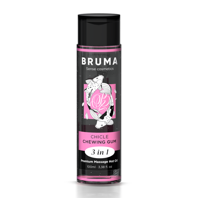 BRUMA - HUILE DE MASSAGE PREMIUM EFFET CHALEUR SAVEUR GOMME 3 EN 1 - 100 ML by BRUMA