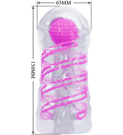 PRETTY LOVE - MASTURBATEUR MASCULIN FANTASY AVEC SPIRALE INTERNE ET BALLES TRANSPARENTES by PRETTY LOVE MALE