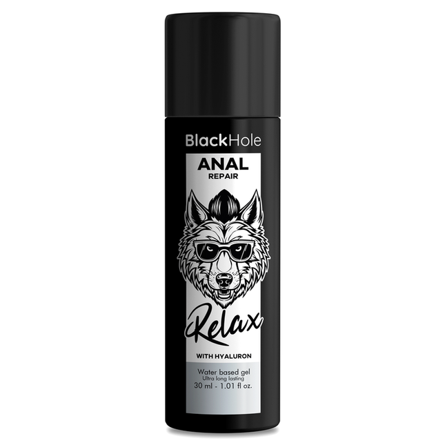 BLACK HOLE - RÉPARATION ANALE RELAX À BASE D'EAU AVEC HYALURON 30 ML by BLACK HOLE