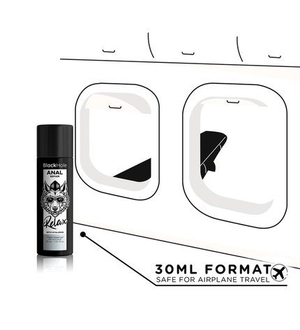 BLACK HOLE - RÉPARATION ANALE RELAX À BASE D'EAU AVEC HYALURON 30 ML by BLACK HOLE