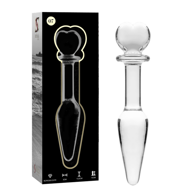 NEBULA SERIES BY IBIZA - PLUG ANAL MODÈLE 7 VERRE BOROSILICATE CLAIR 13.5 CM -O- 3 CM by NEBULA SERIES BY IBIZA