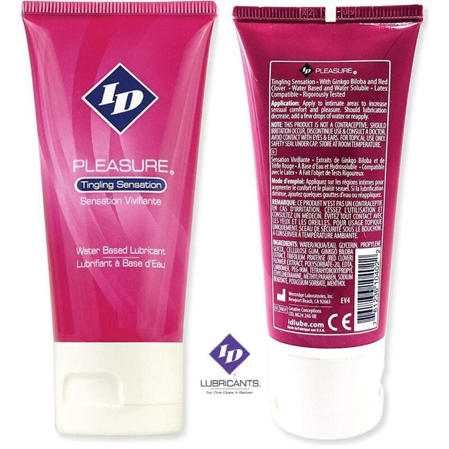 ID PLEASURE - LUBRIFIANT BASE DEAU TINGING SENSATION TRAVEL TUBE 60 ML by ID PLEASURE