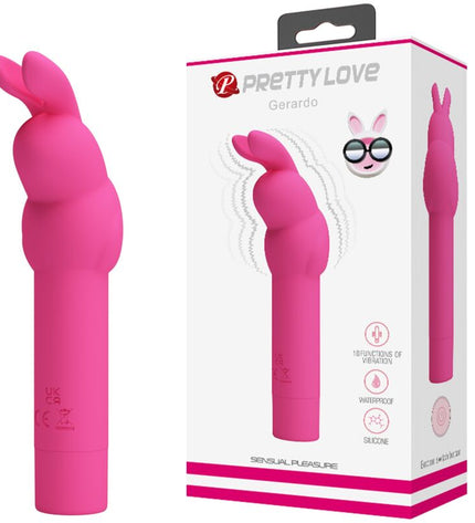 PRETTY LOVE - VIBRATEUR EN SILICONE GERARDO FUSCHIA RABBIT by PRETTY LOVE