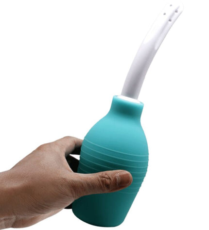 MR PLAY - DOUCHE EN CAOUTCHOUC BLEU POIRE ANAL by MR PLAY