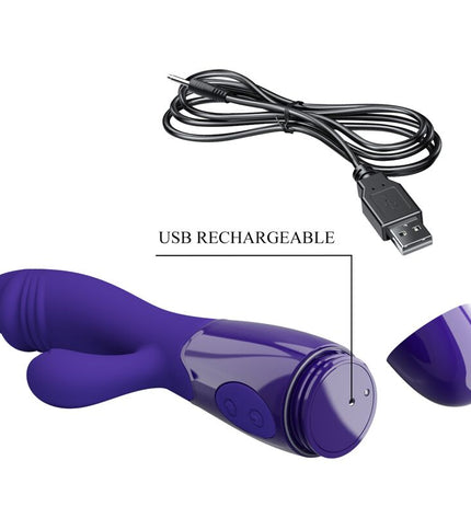 PRETTY LOVE - VIBRATEUR SNAPPY YOUTH & STIMULATEUR DE POINT G VIOLET by PRETTY LOVE LED