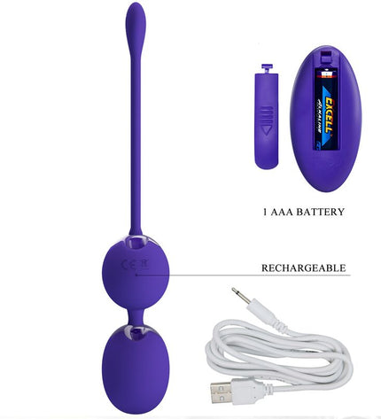 PRETTY LOVE - BALLES TÉLÉCOMMANDÉES WILLIE YOUTH ET VIBRATION VIOLET by PRETTY LOVE LED