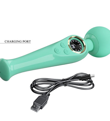 PRETTY LOVE - VIBRATEUR BAGUETTE VERTE SKYLER by PRETTY LOVE LED
