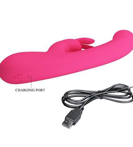 PRETTY LOVE - VIBRATEUR LAMAR LAPIN ET POINT G ROSE by PRETTY LOVE LED