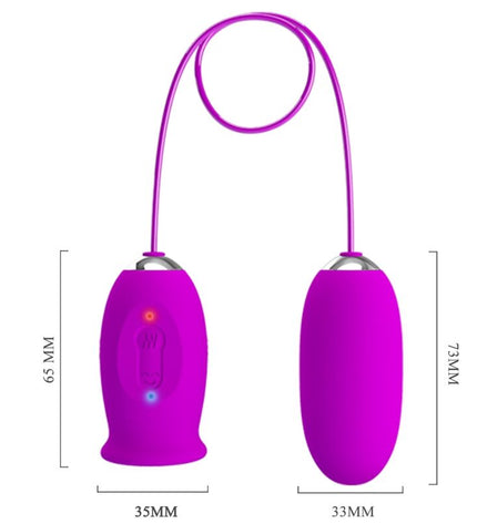PRETTY LOVE - VIBRATEUR RECHARGEABLE DAISY DUAL EGG VIOLET by PRETTY LOVE FLIRTATION