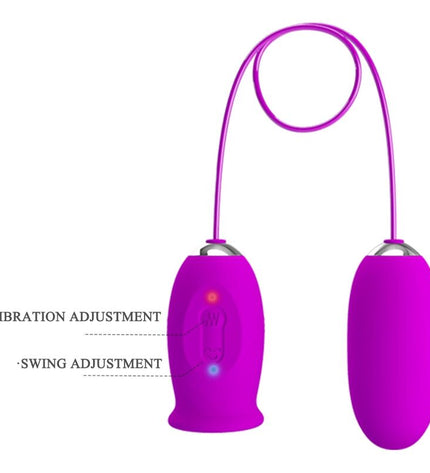 PRETTY LOVE - VIBRATEUR RECHARGEABLE DAISY DUAL EGG VIOLET by PRETTY LOVE FLIRTATION