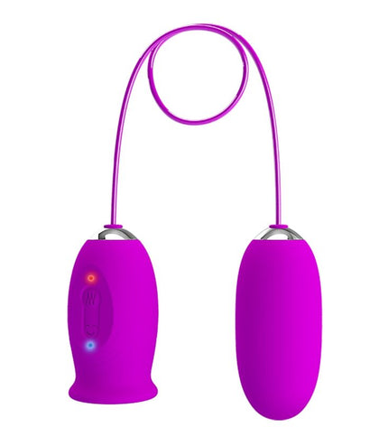 PRETTY LOVE - VIBRATEUR RECHARGEABLE DAISY DUAL EGG VIOLET by PRETTY LOVE FLIRTATION