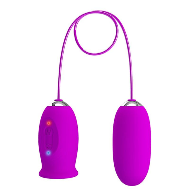 PRETTY LOVE - VIBRATEUR RECHARGEABLE DAISY DUAL EGG VIOLET by PRETTY LOVE FLIRTATION