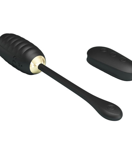 PRETTY LOVE - DOREEN OEUF VIBRANT RECHARGEABLE DE LUXE NOIR TÉLÉCOMMANDE by PRETTY LOVE SMART