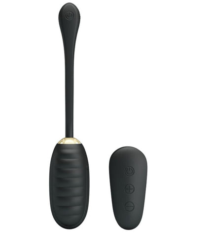 PRETTY LOVE - DOREEN OEUF VIBRANT RECHARGEABLE DE LUXE NOIR TÉLÉCOMMANDE by PRETTY LOVE SMART