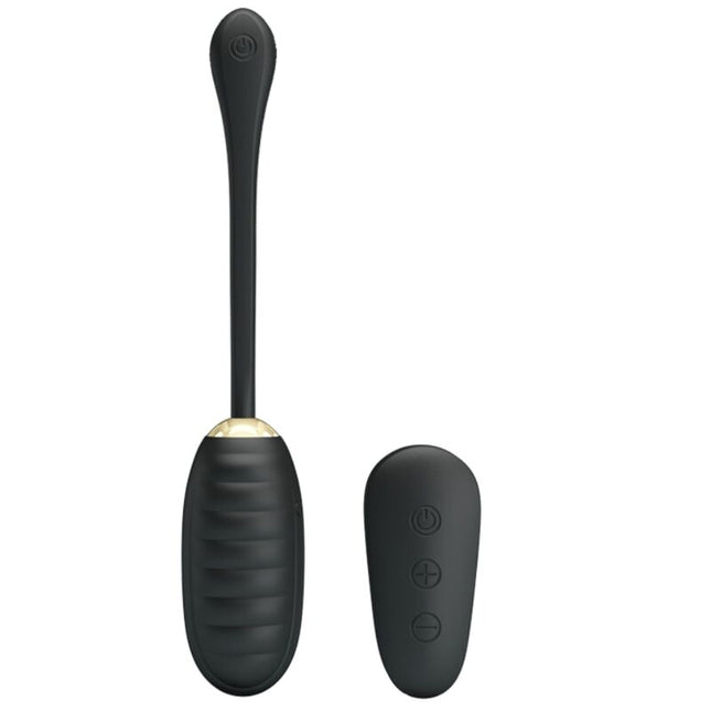 PRETTY LOVE - DOREEN OEUF VIBRANT RECHARGEABLE DE LUXE NOIR TÉLÉCOMMANDE by PRETTY LOVE SMART
