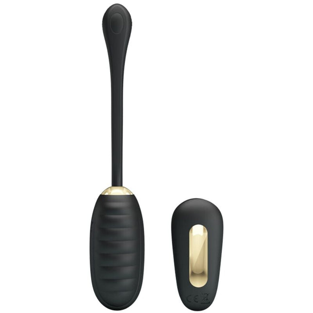 PRETTY LOVE - DOREEN OEUF VIBRANT RECHARGEABLE DE LUXE NOIR TÉLÉCOMMANDE by PRETTY LOVE SMART