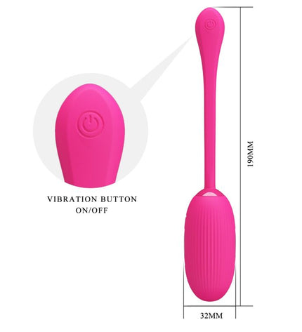 PRETTY LOVE - OEUF VIBRANT RECHARGEABLE DOREEN MAGENTA TÉLÉCOMMANDE by PRETTY LOVE SMART