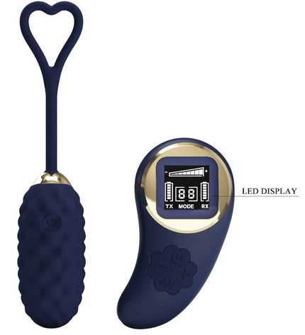 PRETTY LOVE - OEUF VIBRANT AVEC TÉLÉCOMMANDE VIVIAN BLUE by PRETTY LOVE LED