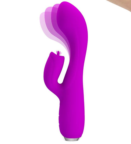 PRETTY LOVE - VIBRATEUR LAPIN RECHARGEABLE GLORIA IMPERMÉABLE VIOLET by PRETTY LOVE C-TYPE