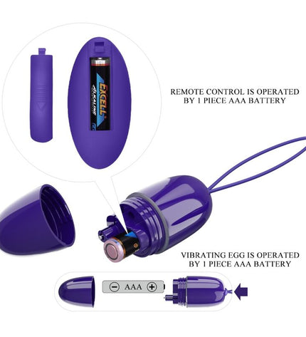 PRETTY LOVE - SELKIE YOUTH MINI OEUF VIBRANT TÉLÉCOMMANDE VIOLET by PRETTY LOVE YOUTH