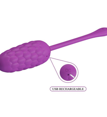 PRETTY LOVE - OEUF VIBRANT TEXTURE MARINE RECHARGEABLE VIOLET by PRETTY LOVE SMART