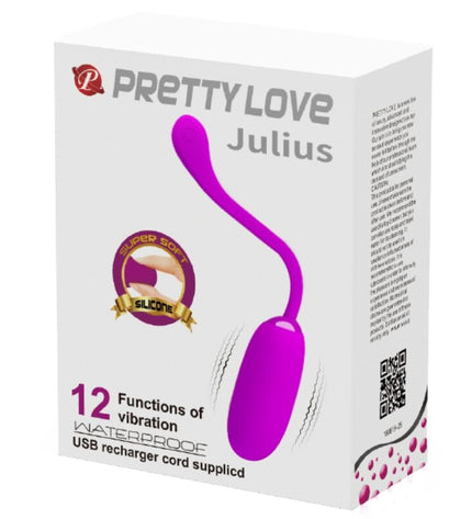 PRETTY LOVE - OEUF VIBRANT JULIUS IMPERMÉABLE-RECHARGEABLE VIOLET by PRETTY LOVE SMART