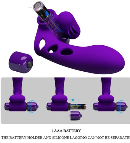 PRETTY LOVE - COUVERCLE DE DOIGT VIBRATEUR ORLANDO VIOLET by PRETTY LOVE PARTY UP