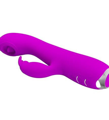 PRETTY LOVE - VIBRATEUR RECHARGEABLE RACHEL AVEC VENTOUSE VIOLETTE by PRETTY LOVE C-TYPE