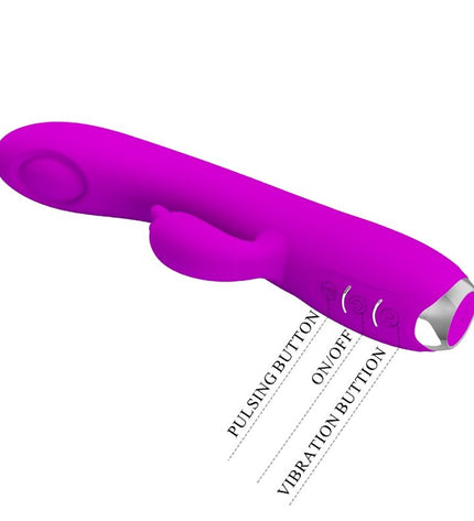 PRETTY LOVE - VIBRATEUR RECHARGEABLE REGINA - GEL À ASPIRATION VIOLET by PRETTY LOVE C-TYPE
