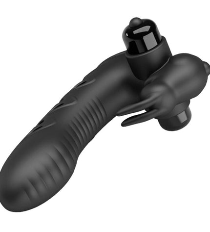 PRETTY LOVE - COUVERCLE DE DOIGT VIBRATEUR LAPIN NOIR VANCE by PRETTY LOVE MALE
