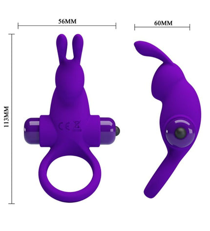 PRETTY LOVE - ANNEAU VIBRATEUR I RABBIT POUR PÉNIS VIOLET by PRETTY LOVE MALE