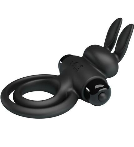 PRETTY LOVE - ANNEAU DE LAPIN VIBRATOR III POUR PÉNIS NOIR by PRETTY LOVE PARTY UP
